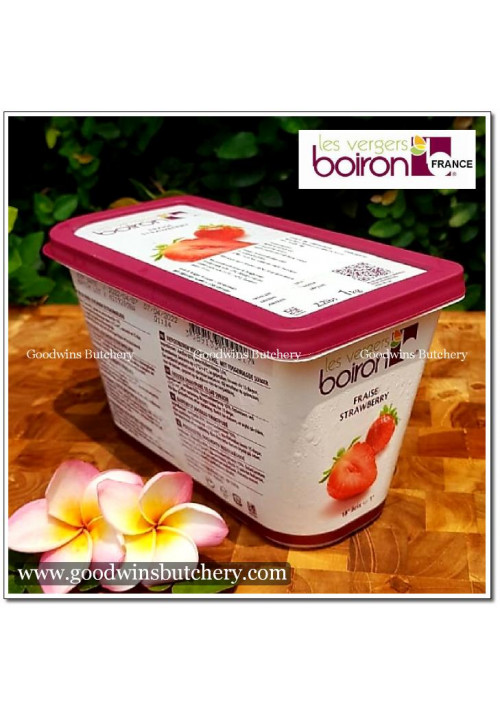 Boiron France frozen fruit puree STRAWBERRY FRAISE 1kg (preorder 2-3 work days notice)